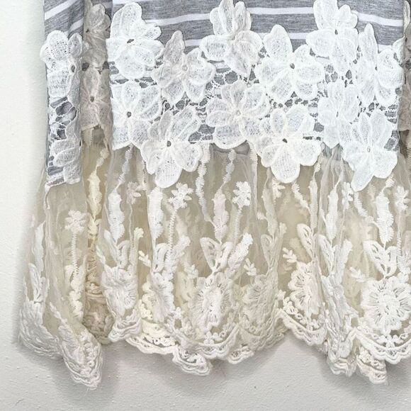 Umgee Sleeveless Stripes Lace Tunic - Women’s US L - Picture 3 of 12